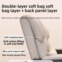 Vente en gros de chaise de bureau ergonomique pivotante en acier inoxydable chaise de jeu inclinable confortable avec repose-pieds