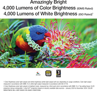 Projecteur EX3290 3-Chip 3LCD WXGA 4000 lumens pour la luminosité des couleurs et du blanc, 2x HDMI, haut-parleur intégré