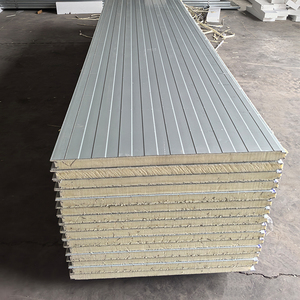 Paneles Sándwich Metálicos de Aislamiento Térmico EPS PIR PU para Techos y Paneles de Lana de Roca para Muros para Casa Prefabricada - Product Image 5