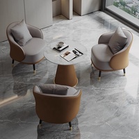 Canapé et fauteuil d'attente haut de gamme en cuir pour hôpital, parc, hôtel, bureau, salon de beauté, centre commercial, salle d'exposition