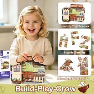 Bloques de Construcción Magnéticos de Plástico Montessori, Juego de Juguetes Educativos <span class=keywords><strong>para</strong></span> <span class=keywords><strong>Niños</strong></span> de 4 a 6 Años, Juguetes Magnéticos de Alto Índice de Flujo <span class=keywords><strong>para</strong></span> <span class=keywords><strong>Niños</strong></span> - Product Image 2