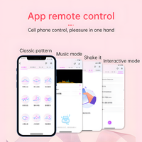APP Bluetooth Kabelloser Tragbarer Vibrator mit Fernbedienung Silikon+ABS Material IPX5 Wasserdicht für Paare und Frauen
