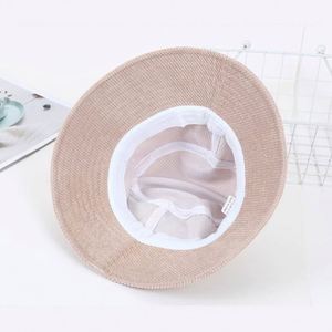 High Quality Unisex Solid Color Corduroy Bucket Hat Customizable for Daily Wear Custom Embroidery logo Bucket Hats - Product Image 3