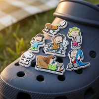 Breloques de chaussures mignonnes en PVC souple, style dessin animé anime, décorations 3D Kawaii pour sabots, marque O-MAK