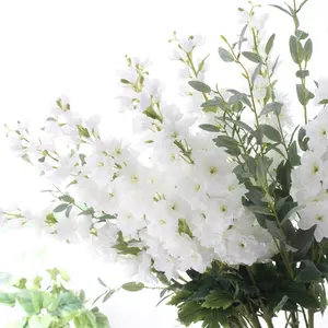 K020795 Hot sale latex artificial real touch delphinium for wedding decoration flower