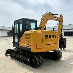 Approvisionnement direct usine pour mini-excavatrice compacte SY95C de 9 tonnes, pelle sur chenilles hydraulique haute efficacité, capacité de godet de 0,38 m³ - Product Image 6