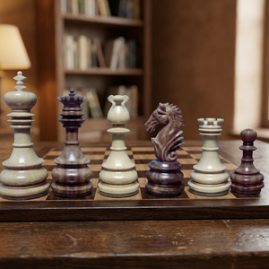 Customized 3.75 Inch King Size Premium Quality Handmade Wooden Chess Pieces for Children's Table Game - Product Image 3