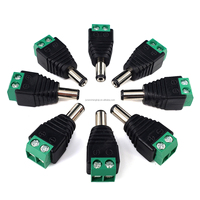 10A 2 broches CCTV alimentation DC connecteur vis prise adaptateur cordon avec prise femelle 12V mâle adaptateur pour connecteurs