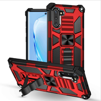 Mobiele Telefoon Pc Tpu Shock Proof Ontwerp Onzichtbaarheid Kickstand Case Voor S9 S10 Plus Note 9 10