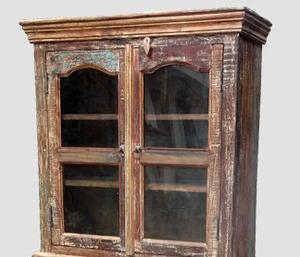 Jangid Art Reclaimed Wood Indian <b>Kitchen</b> Cabinet <b>Furniture</b> - Product Image 3