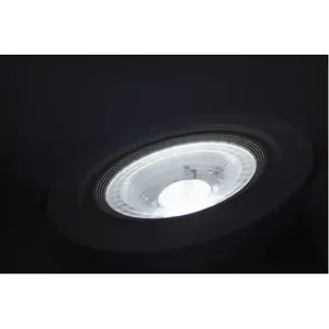 Moderno faretto a LED 12W regolabile bianco/bianco freddo plafoniera 4 Pack con Base AR111 e tecnologia COB corpo lampada cromata - Product Image 2