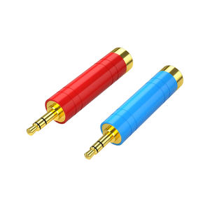 3,5mm TRS macho <span class=keywords><strong>a</strong></span> 6,35mm hembra <span class=keywords><strong>Jack</strong></span> conector <span class=keywords><strong>adaptador</strong></span> 6,5 enchufe auriculares amplificador Audio micrófono AUX 6,3 3,5mm convertidor - Product Image 1