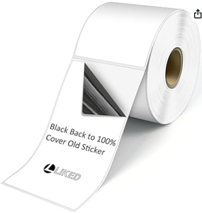 Étiquettes thermiques vierges de 2,25 x 4 pouces, imperméables, résistantes à l'huile, pour imprimantes thermiques - Product Image 2