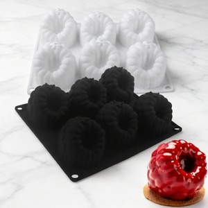 Moule à gâteau mousse framboise, moules en silicone fraise banane pour la pâtisserie, le pudding, les desserts, le chocolat, les outils de décoration de gâteaux aux fruits - Product Image 5
