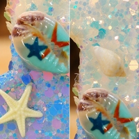 Meilleures ventes : Ensemble de bougies d'anniversaire sur le thème de l'océan, chiffres, coquillages, étoiles de mer, paillettes, bougies coniques pour une célébration d'anniversaire mémorable