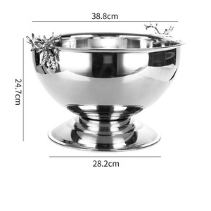 Grande Vasque à Champagne Personnalisée en Acier Inoxydable <span class=keywords><strong>Seau</strong></span> à Glace Métallique Noir/Or/Or Rose/Argent pour Fêtes - Product Image 5