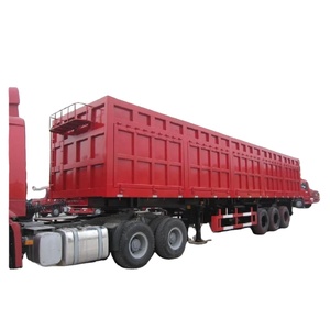 H Star New Year China Factory Direct 4 Axle 42 CBM High Tensile Steel T700 Transport Stone Sand Side End U-Shape Tipper Trailer - Product Image 4