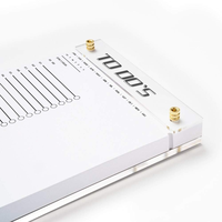 Conception personnalisée Impression de bloc-notes en acrylique de haute qualité pour tablette Bloc-notes quotidien avec bloc-notes rechargeable en gros d'usine