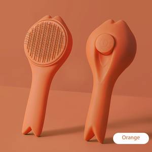Outil de toilettage pour animaux de compagnie à <span class=keywords><strong>prix</strong></span> <span class=keywords><strong>d</strong></span>'usine 2026, ODM, pour enlever les poils de chat et de chien, brosse à poils lisses auto-nettoyante, brosse pour chat avec bouton de libération - Product Image 5