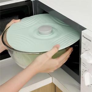 Tapa de Silicona para Almacenamiento de Alimentos, Redonda, Sellada, con Clip, Apta para Microondas, para Platos y Tazones, Uso en la Cocina, Tapa Multifuncional para Recipientes de Alimentos - Product Image 3