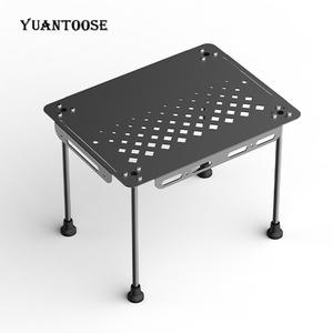 Mesa Plegable para Exteriores Yuantoose, Cuadrada, de Aleación de Aluminio, Portátil, Altura Ajustable, para Camping, Picnic, Barbacoa, Viajes por Carretera - Product Image 5