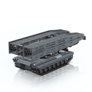 MOULD KING 20002 Technical Remote Control Military Tank Toys Armored Vehicle Bridge Layer Structure Car Bricks Building Blocks