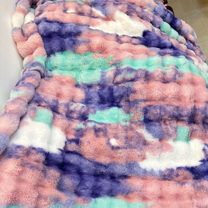 高品质定制设计纯色个性化包装轻质模糊舒适柔软冬季保暖毯 - Product Image 5