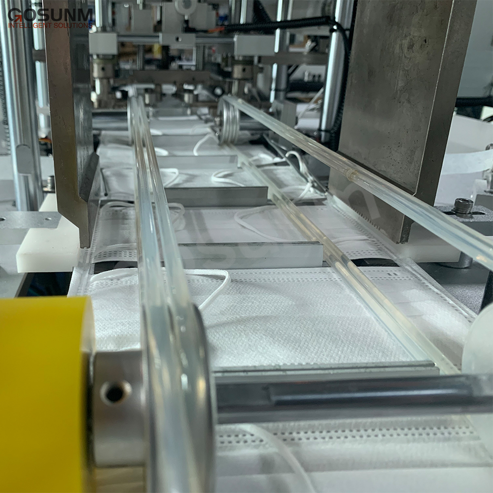 Entièrement Automatique Machine De Fabrication De Masque et 1 + 1 Machine De Soudage Par Ultrasons