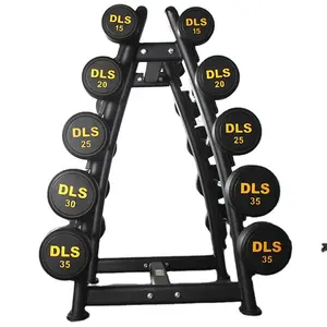 Verkoop Sterkte Barbell Korte Opslag Bar Rekken Commerciële Sportschool Halter Halter Dumbbell Rack