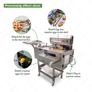 Tuorlo d'uovo e proteine Auto automatico in acciaio inossidabile Cracking Cracker macellatore macchina per violetta - Product Image 5
