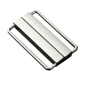 High <b>End</b> Metal <b>Bar</b> Buckle Silver Black Alloy Durable Garment Accessory For Clothing Coats Bag Decorative Buckles DIY - Product Image 4