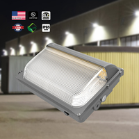 Lámpara de Pared LED Cuadrada de Aluminio, 40W, Regulable 0-10V, Sensor de Movimiento, Impermeable, Policarbonato, Fotocélula, Uso en Exteriores