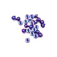 Vis autotaraudeuses en titane M4 DIN à tête cylindrique métrique GR5 de classe 8, anodisées bleues/noires, spéciales pour la modification de motos – Vente chaude