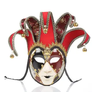 Masque de performance vénitien haut de gamme européen américain nouveau bal d'Halloween coloré fournitures de fête promotionnelles pour femmes italiennes