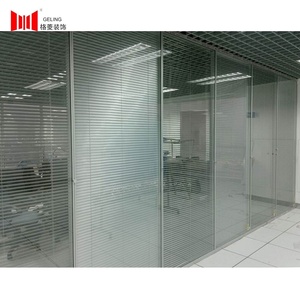 Kính Cường Lực Kép Nhôm Giá Rẻ Nhất Vách Ngăn Văn Phòng Cố Định Có Thể Tháo Rời Màn Hình Treo Tường Kèm Rèm - Product Image 4