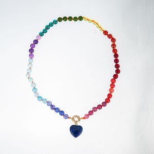 Collar de Piedras Naturales de Cristal Dopamina Chapado en Oro de Acero Inoxidable, Diseño de Cuentas, Joyería Vintage <span class=keywords><strong>2026</strong></span>, No se Destiñe - Product Image 6