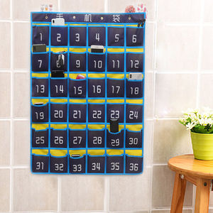 Bolsa para teléfono móvil montada en la pared, 30 bolsillos, bolsa de almacenamiento de tela no tejida para uso de estudiantes en el aula - Product Image 3