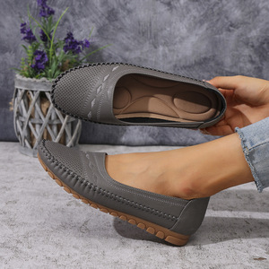 <span class=keywords><strong>Mocasines</strong></span> Perforados para <span class=keywords><strong>Mujer</strong></span> al por Mayor, Zapatos Planos Transpirables y Cómodos para Caminar, de Alta Calidad - Product Image 2