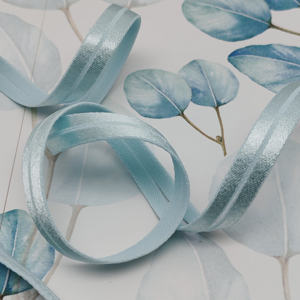 Sangles de sous-vêtements pour femmes en sangle élastique brillante bleu clair antidérapante, personnalisées par les fabricants, avec motif jacquard personnalisé - Product Image 1