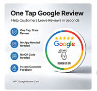 Adesivi NFC per Recensioni Google NFC213 Compatibili 13.56MHz, Logo Personalizzato, Impermeabili, per Ristoranti e Hotel, OEM