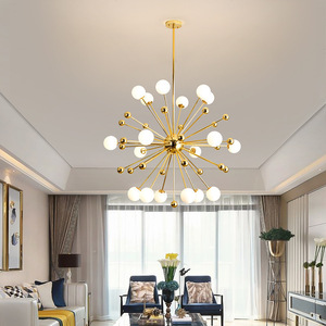 Jylinghting hiện đại phân tử ma thuật đậu dẫn đèn chùm hình cầu bồ công anh thiết kế cho nhà hàng phòng khách phòng ngủ hình bầu dục giữa - Product Image 4