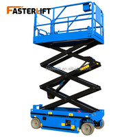 Plataforma Elevadora de Tijera Autopropulsada Fasterlift FL, a Batería, Cero Emisiones, con Construcción de Acero Aleado, Certificación CE, Patas Plegables