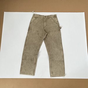 Pantaloni <span class=keywords><strong>Cargo</strong></span> Vintage Personalizzati da Uomo, Marrone, Doppia Ginocchiera, Stile Workwear, Vestibilità Ampia, Resistenti, Streetwear, Fornitura OEM ODM - Product Image 5