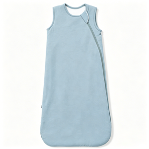 Sac de couchage personnalisé en bambou pour bébé unisexe, respirant, solide, couverture portable, sac à fermeture éclair bidirectionnelle pour nouveau-né - Product Image 1