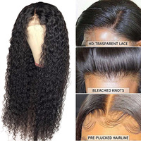 Perruques bouclées crépues bon marché en cheveux humains, perruques brésiliennes à dentelle frontale complète en cheveux humains pour femmes noires, fournisseurs de perruques frontales HD en dentelle