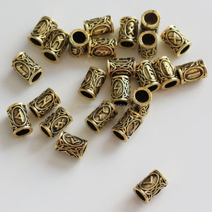 Cuentas de Runas de Vikings nórdicos de aleación <span class=keywords><strong>para</strong></span> barbas, colgantes <span class=keywords><strong>para</strong></span> el pelo y pulseras DIY - Product Image 3