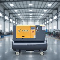 VEXOR 7.5KW 10HP 8bar 220V 380V 2-in-1 Screw Air Compressor Tire Inflation Spray Painting Repair Car Enthusiast Recommended