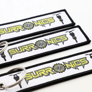 Porte-clés personnalisé en tissu avec silhouette de moto tout-terrain pour la communauté des motards - Product Image 3