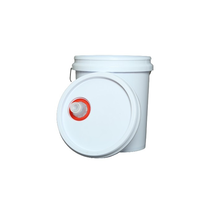 Vente en gros 5 gallons 10 18 20l seau en plastique PP pour lavage de peinture à l'huile blanche robuste avec poignée de couvercle seau en plastique