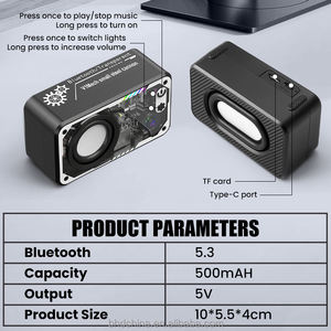 Sıcak satış şeffaf açık <span class=keywords><strong>BlueTooth</strong></span> hoparlör renkli ev Surround ses hoparlörler hoparlör kutusu - Product Image 5